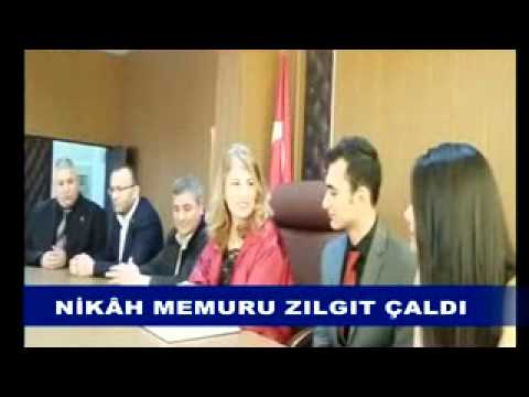 Nikâh memuru zılgıt çaldı