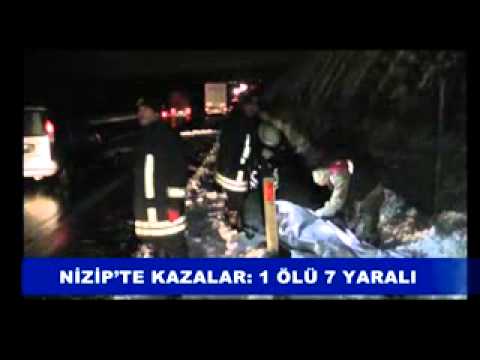 Gaziantep'te kazalar 1 ölü 7 yaralı
