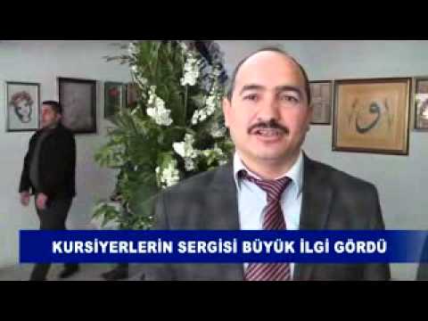Kursiyerlerin sergisi büyük ilgi gördü