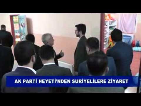 Ak parti heyetinden suriyelilere ziyaret