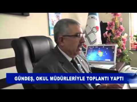 Gündeş, okul müdürleriyle toplantı yaptı