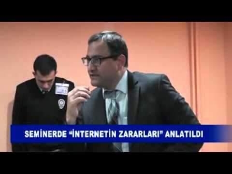 Seminerde internetin zararları Anlatıldı