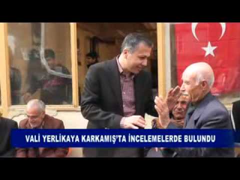 Vali yerlikaya karkamışta incelemelerde bulundu