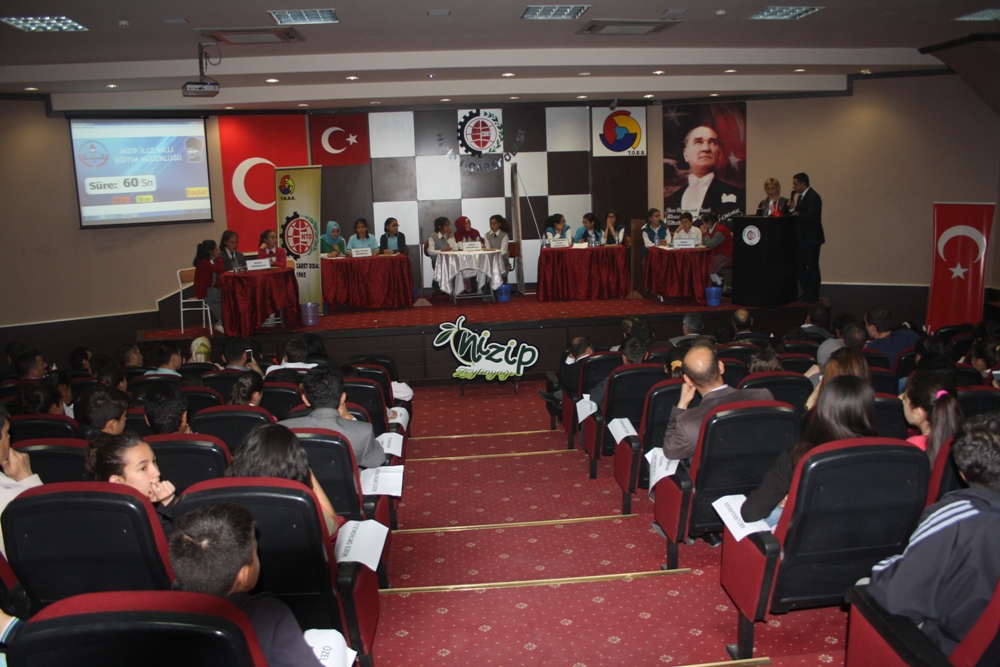 Nizip Ticaret Odası Sponsorluğunda Ortaokullar Arası Bilgi Yarışmaları Başladı. Nizip Ticaret Odası Sponsorluğunda Ortaokullar Arası Bilgi Yarışmaları Başladı.