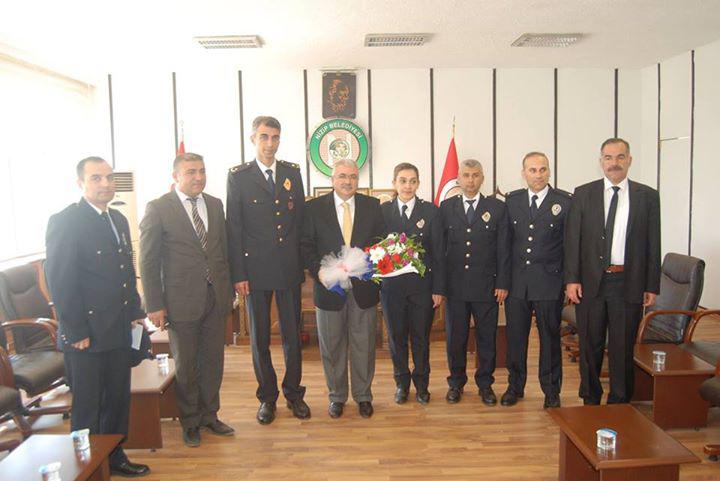 Polis haftası nedeniyle Emniyet teşkilatı Akdoğan'ı ziyaret etti