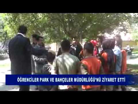 öğrenciler park ve bahçeler müdürlüğünü ziyaret etti