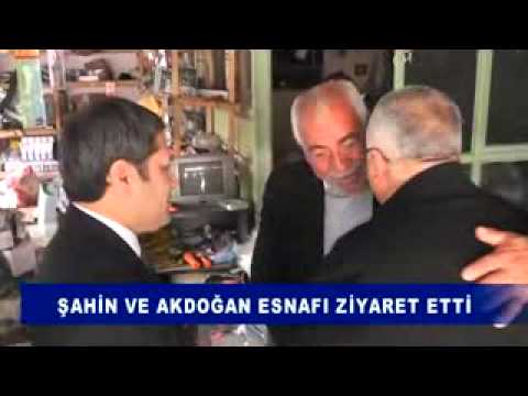 şahin ve akdoğan esnafı ziyaret etti