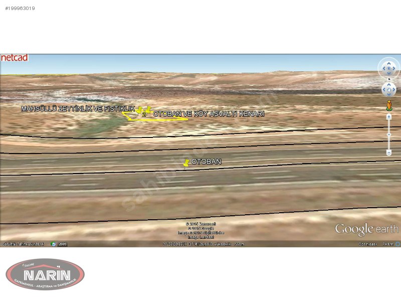 NARİN GAYRİMENKUL'den- KOCATEPEDE ASVALT OTOBAN KENARI ARAZİ