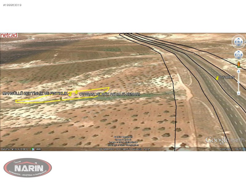 NARİN GAYRİMENKUL'den- KOCATEPEDE ASVALT OTOBAN KENARI ARAZİ