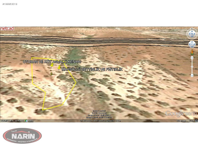 NARİN GAYRİMENKUL'den- KOCATEPEDE ASVALT OTOBAN KENARI ARAZİ