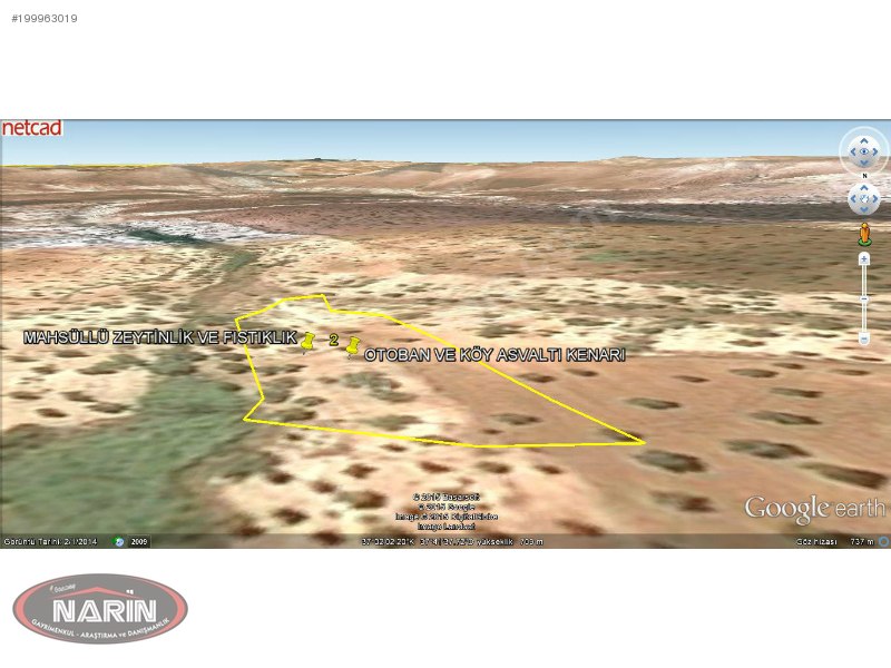 NARİN GAYRİMENKUL'den- KOCATEPEDE ASVALT OTOBAN KENARI ARAZİ