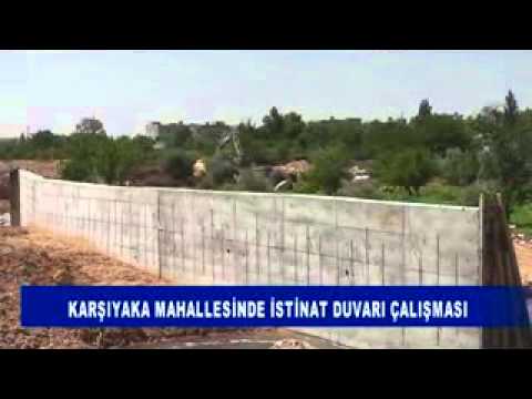 Nizip Çayı Etrafına istinat duvari çalişmasi