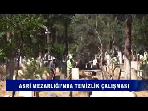 Asri mezarliği’nda temizlik çalişmasi