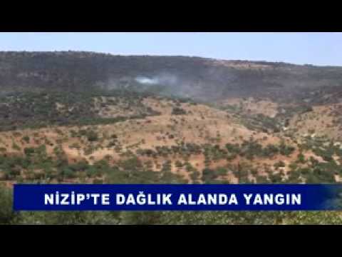 Nizip'te Dağlık Alanda Yangın