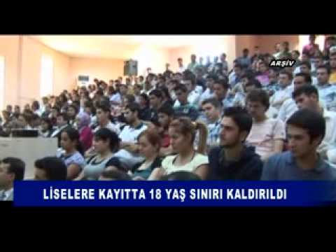 Liselere kayitta 18 yaş siniri kaldirildi