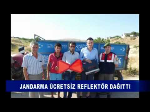 Jandarma ücretsiz reflektör dağitti