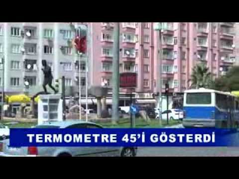 Termometre 45’i gösterdi