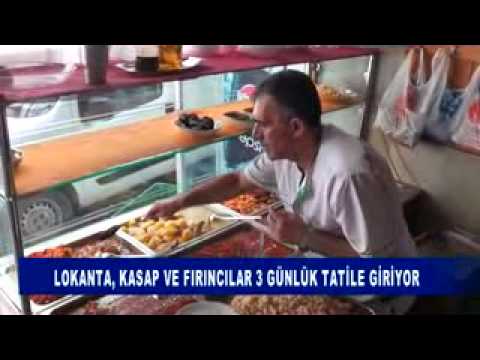 Lokanta, kasap ve firincilar 3 günlük tatile giriyor