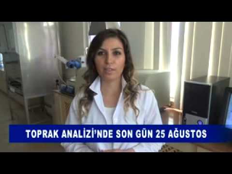 Toprak analizi’nde son gün 25 ağustos