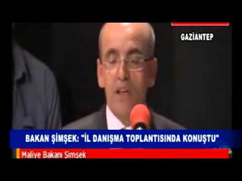 Bakan şimşekil danişma toplantisinda konuştu