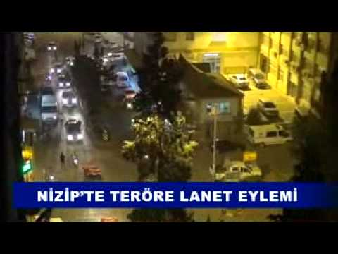 Nizip’te teröre lanet eylemi