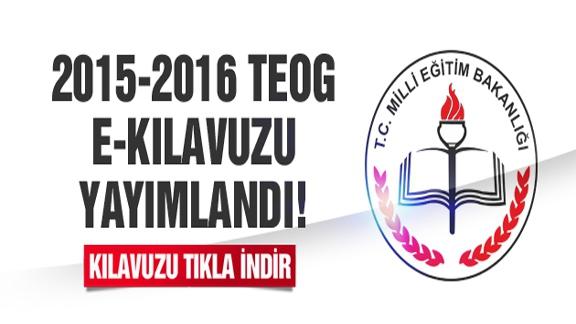 2015-2016 Öğretim yılı Ortak Sınavlar E-Kılavuzu yayınlandı.