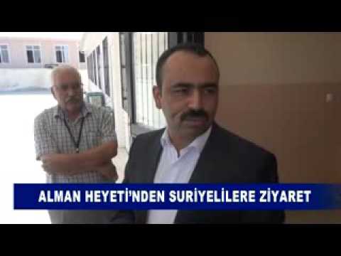 Alman heyeti’nden suriyelilere ziyaret
