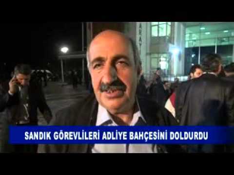 Sandik görevlileri adliye bahçesini doldurdu