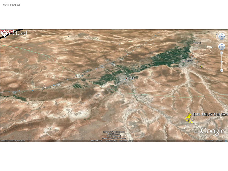 EZEL EMLAK TAN NİZİP SEKİLİ DE 13300 m2 ASFALT ÜSTÜ