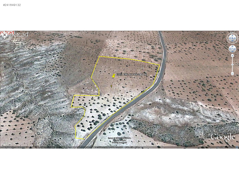EZEL EMLAK TAN NİZİP SEKİLİ DE 13300 m2 ASFALT ÜSTÜ