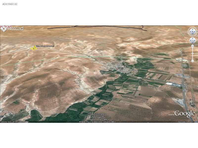 EZEL EMLAK TAN NİZİP SEKİLİ DE 13300 m2 ASFALT ÜSTÜ