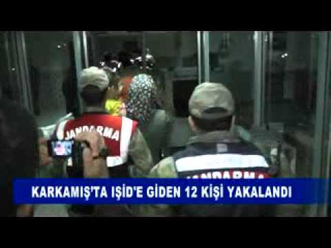 Karkamiş’ta işid'e giden 12 kişi yakalandi