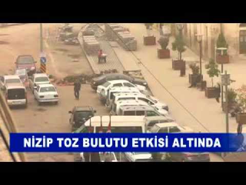 Nizip toz bulutu etkisi altinda