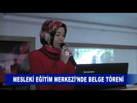 Mesleki eğitim merkezi’nde belge töreni