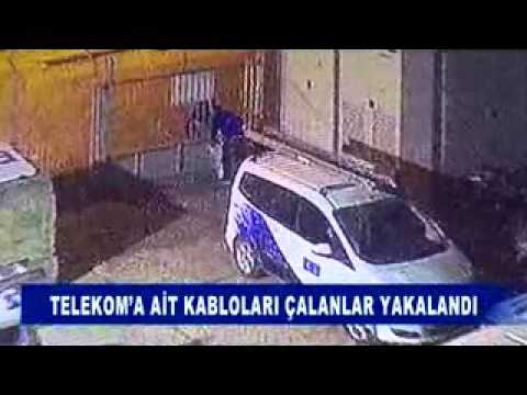 Telekom’a ait kablolari çalanlar yakalandi