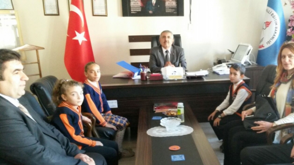 Nizip belediyesi ilkokulundan ilçe milli eğitim müdürüne ziyaret