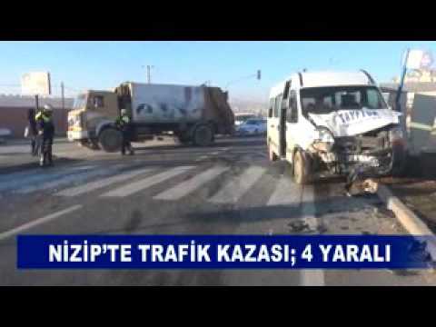 Nizip’te trafik kazasi; 4 yarali