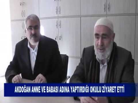Akdoğan anne ve babasi adina yaptirdiği okulu ziyaret etti