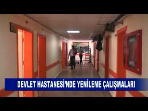 Devlet hastanesi’nde yenileme çalişmalari