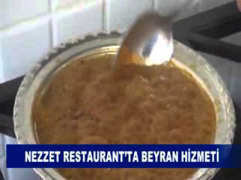 Nezzet restaurant’ta beyran hizmeti