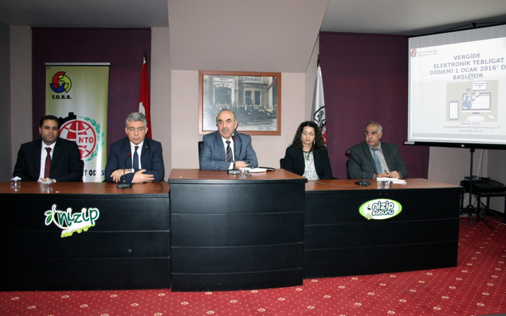 ?Elektronik Tebligat? Semineri Nizip Ticaret Odası?nda Düzenlendi