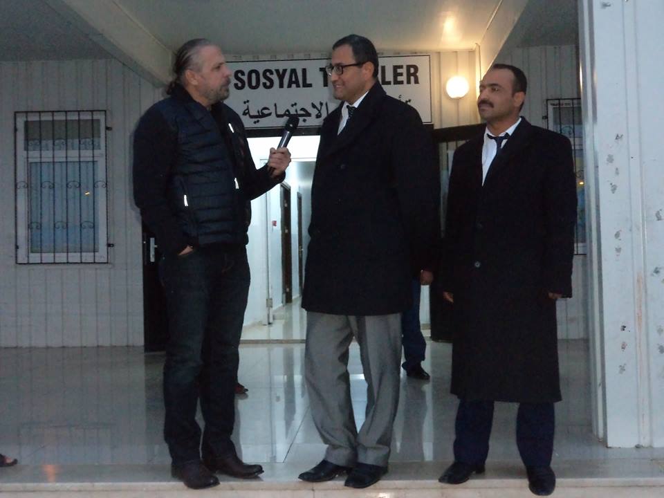 Nizip Kaymakamı Harun SARIFAKIOĞULLARI, TRT televizyonuna Konteynerkentte  kalan Suri
