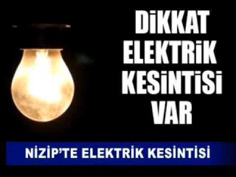 Nizip’te elektrik kesintisi