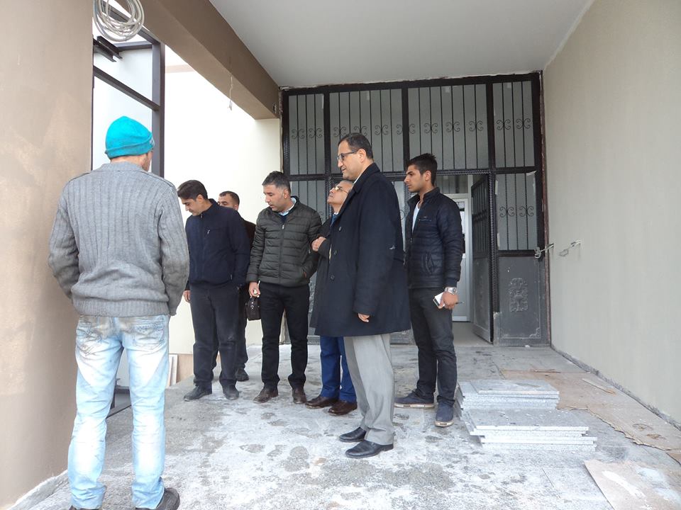 Nizip Kaymakamı Harun SARIFAKIOĞULLARI, Rabia Tuncel Öğrenci Yurdu inşaat çalışmaları