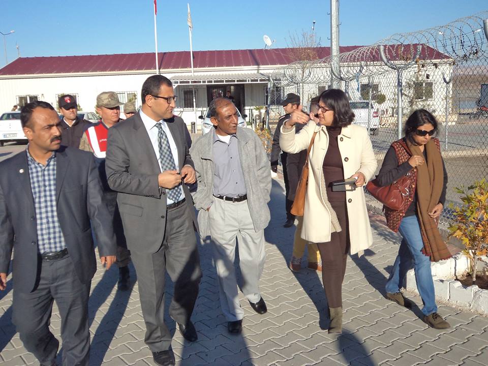 Hindistan Büyükelçisi, Suriyeli Misafirlere hizmet veren, Konaklama Tesislerinden Kon