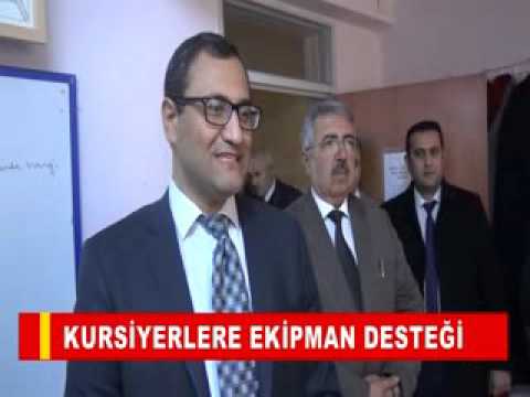 Kursiyerlere ekipman desteği