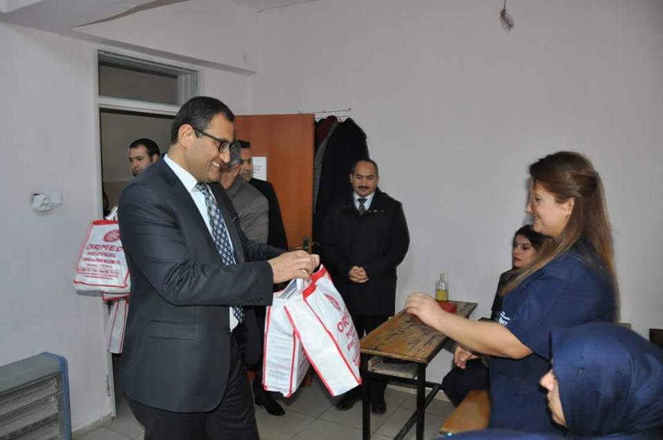 Çalışma Hayatına İlk Adım SODES projesi "Hasta Bakım Seti" dağıtım töreni yapıldı.