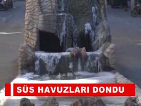 Süs havuzlari dondu