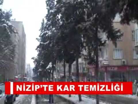 Nizip’te kar temizliği