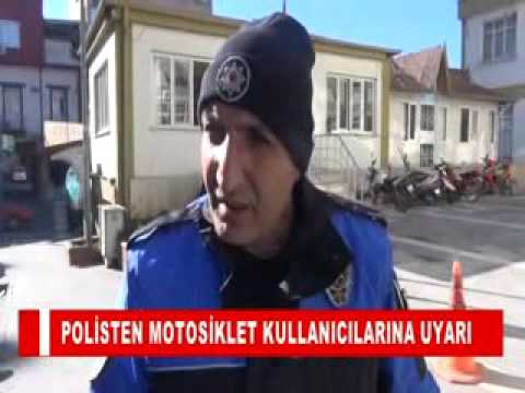 Polisten motosiklet kullanicilarina uyari